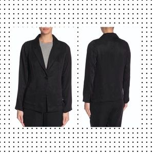 NWT 7 Seasons - Short Cupro Black Blazer Jacket M